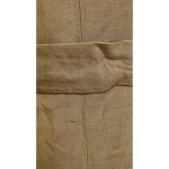 Laundry Shelli Segal brown tan short sleeve linen shirt dress women's size 8 - Picture 4 of 7